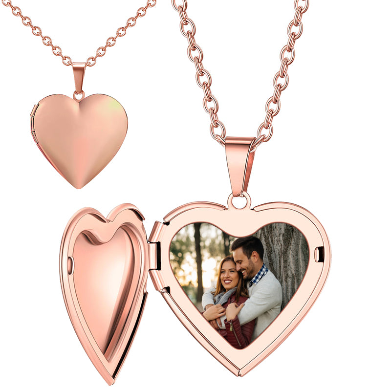 Actual Handwriting Locket Necklace By CodeBlue Jewelry | Heart Lockets | Personalized Photo Jewelries | Mother's Day - Christmas Gifts